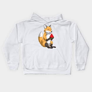 Fox Watermelon Fruit Kids Hoodie